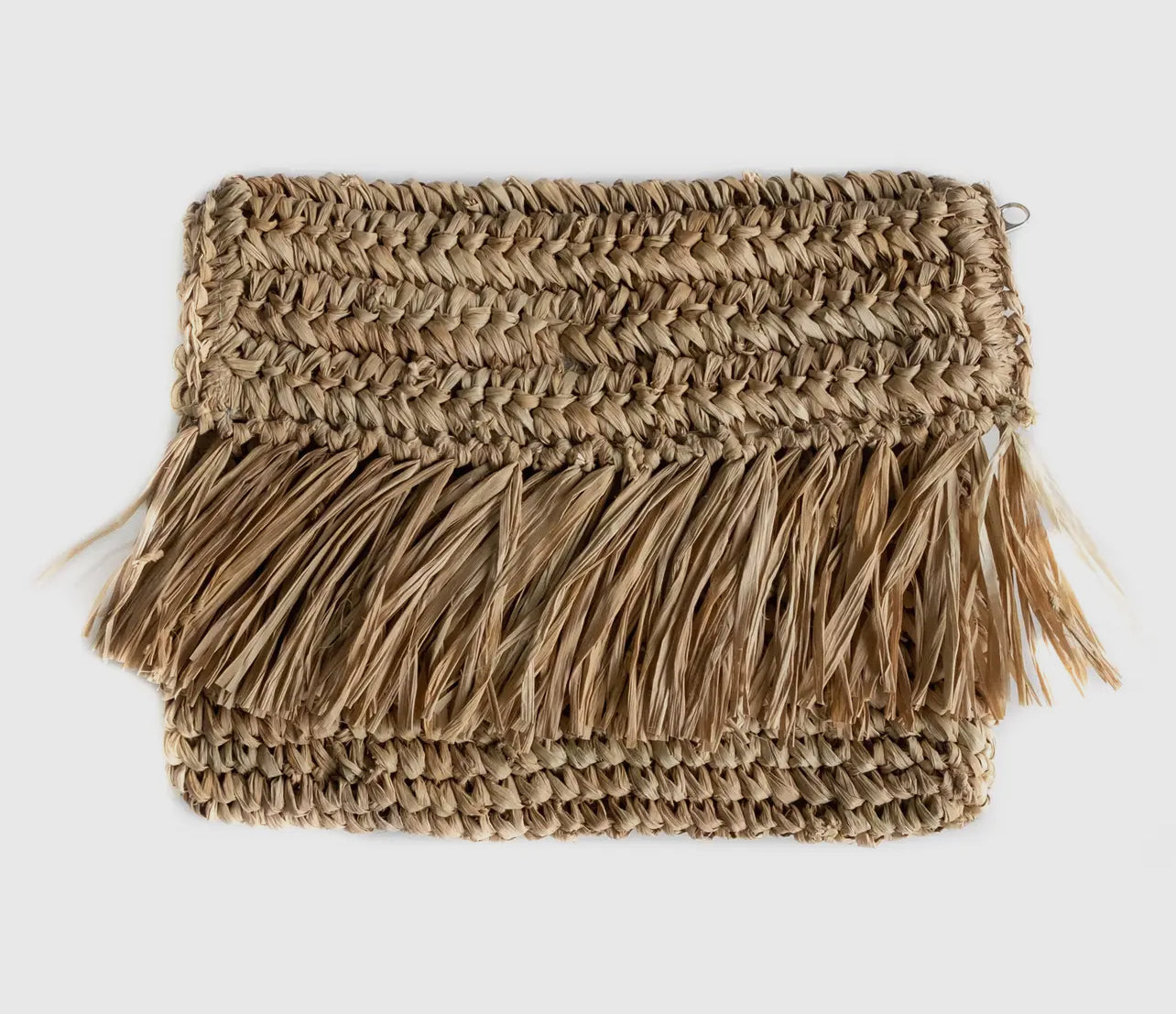 Raffia clutch