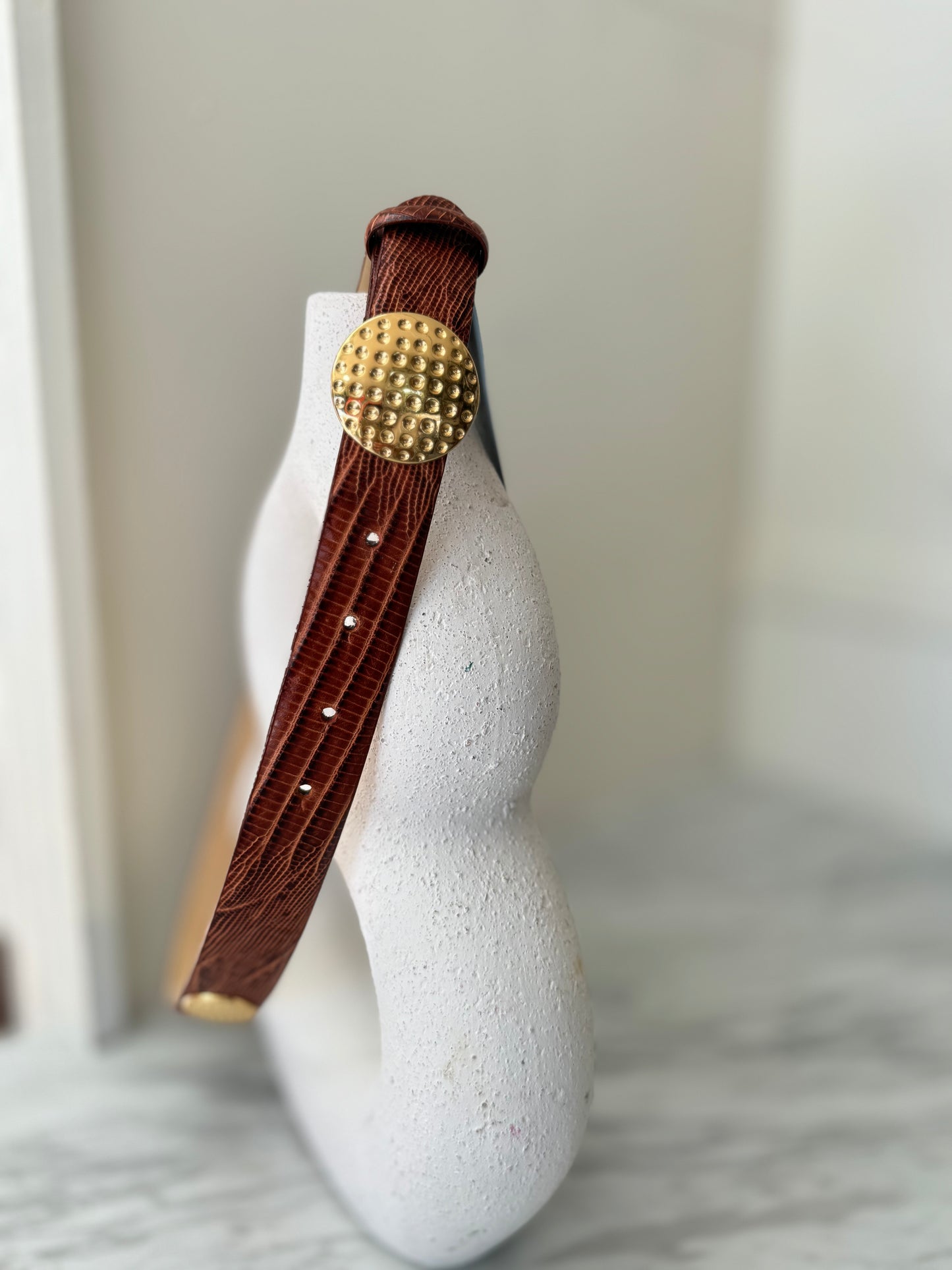 Beautiful Italian leather waist belt