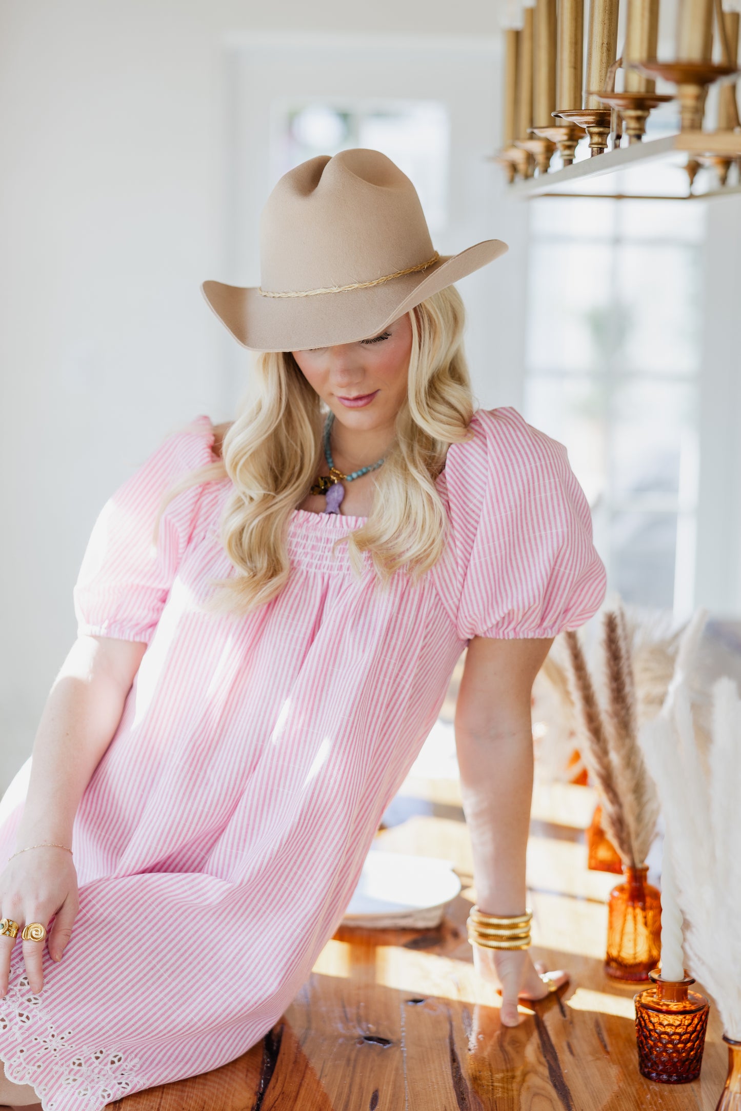 Sand cattleman short brim