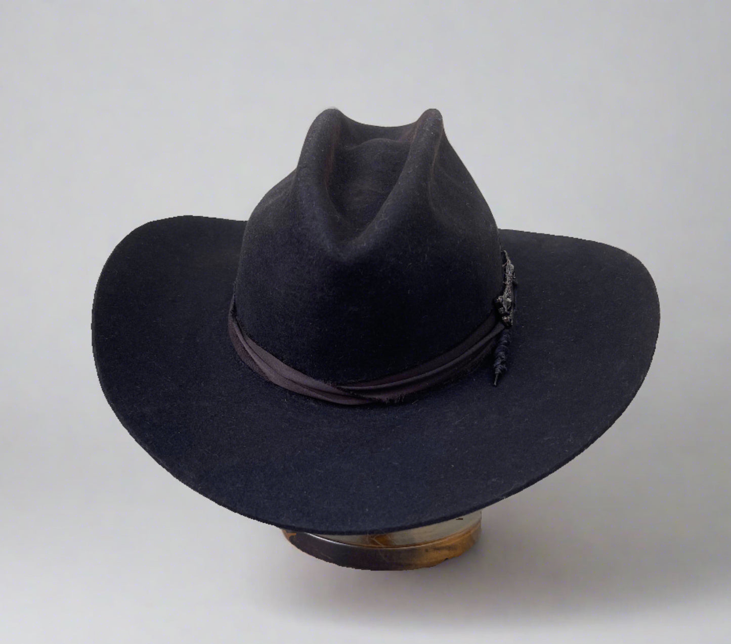 Black rabbit western crown & brim